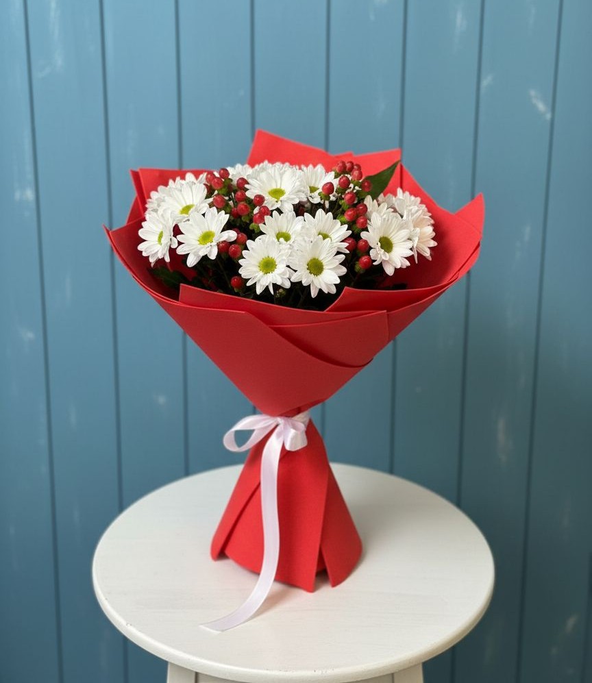 Букет цветов из: Хризантемы в Спас-Клепиках