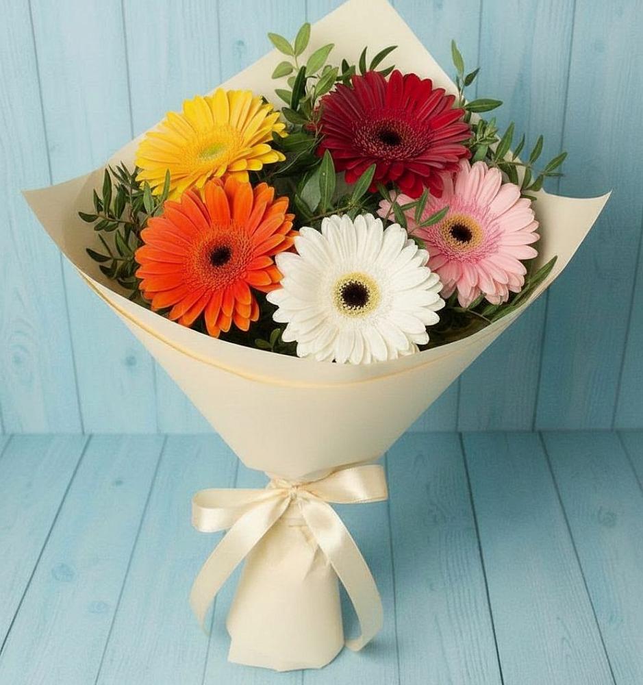 Букет цветов из: Герберы в Спас-Клепиках
