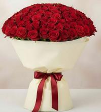 Букет 101 Красная роза Милано в Спас-Клепиках
