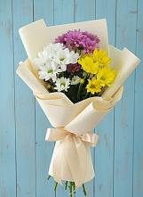 Букет цветов из:  Хризантемы в Спас-Клепиках