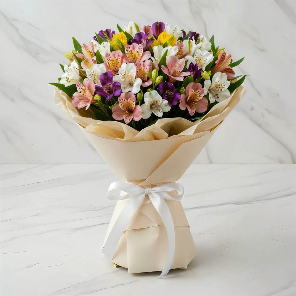 Букет цветов из: Альстромерии в Спас-Клепиках