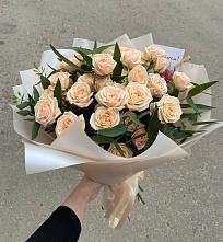 Букет Кремовые розы Латте в Спас-Клепиках