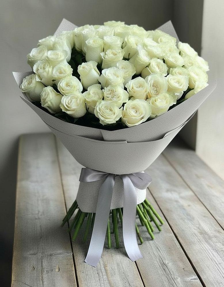 Букет 35 Белых роз в Спас-Клепиках