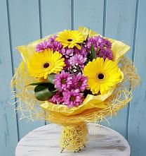 Букет цветов из:  Хризантемы и Герберы в Спас-Клепиках