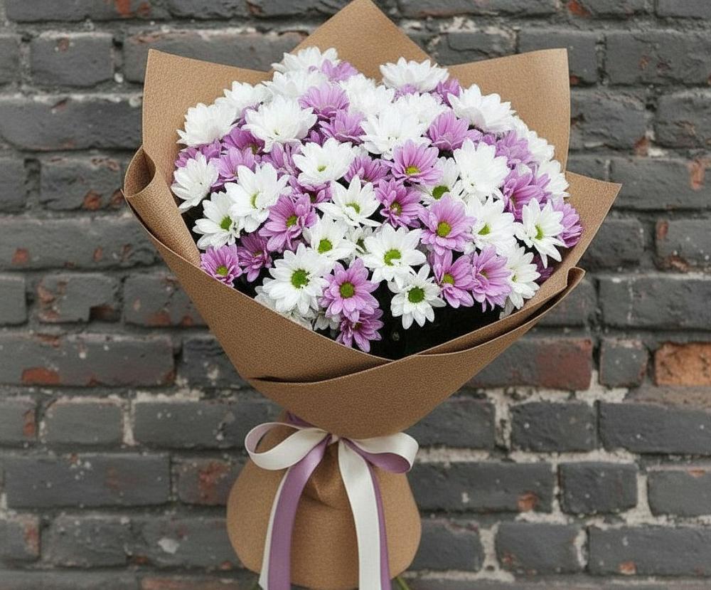 Букет цветов из: Хризантемы в Спас-Клепиках