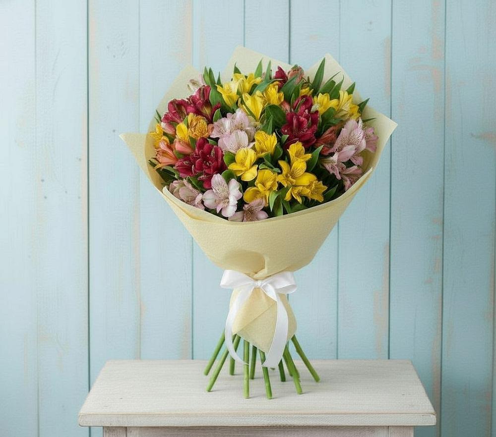 Букет цветов из: Альстромерии в Спас-Клепиках