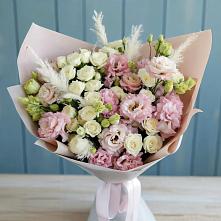Букет цветов из:  Альстромерии и Розы в Спас-Клепиках